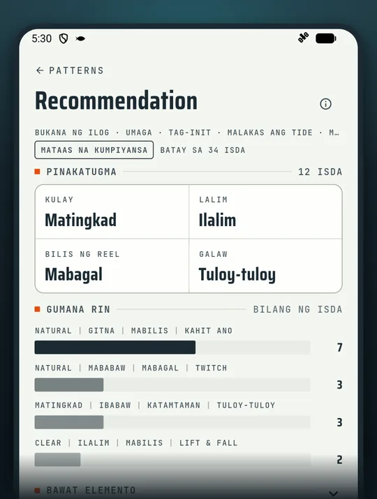 Screenshot ng fishing app na RETRIEVE: Hindi na hula huli na ang basehan