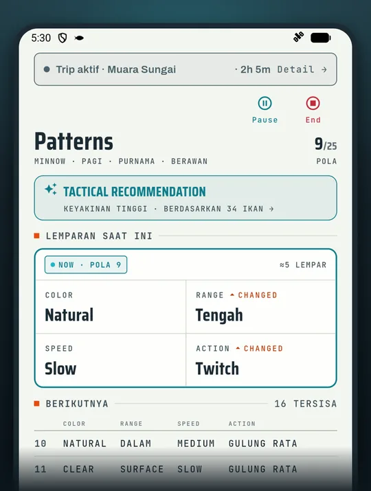 Layar app mancing RETRIEVE: Sepi sambaran? Coba urutan ini